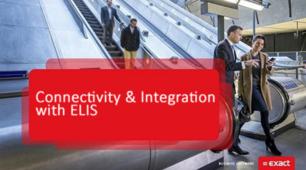 Afbeelding met de tekst Connectivity & Integration with ELIS 