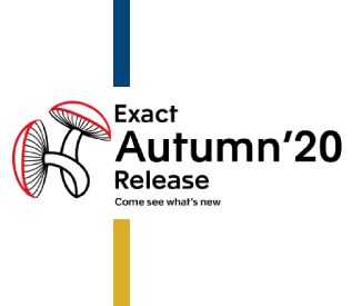 Bekijk de nieuwste innovaties in de Exact Autumn'20 Release!